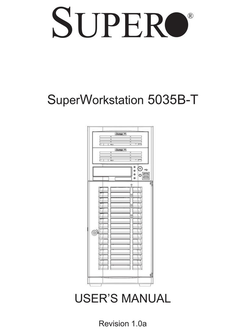 Supero SuperWorkstation 5035B-T User manual