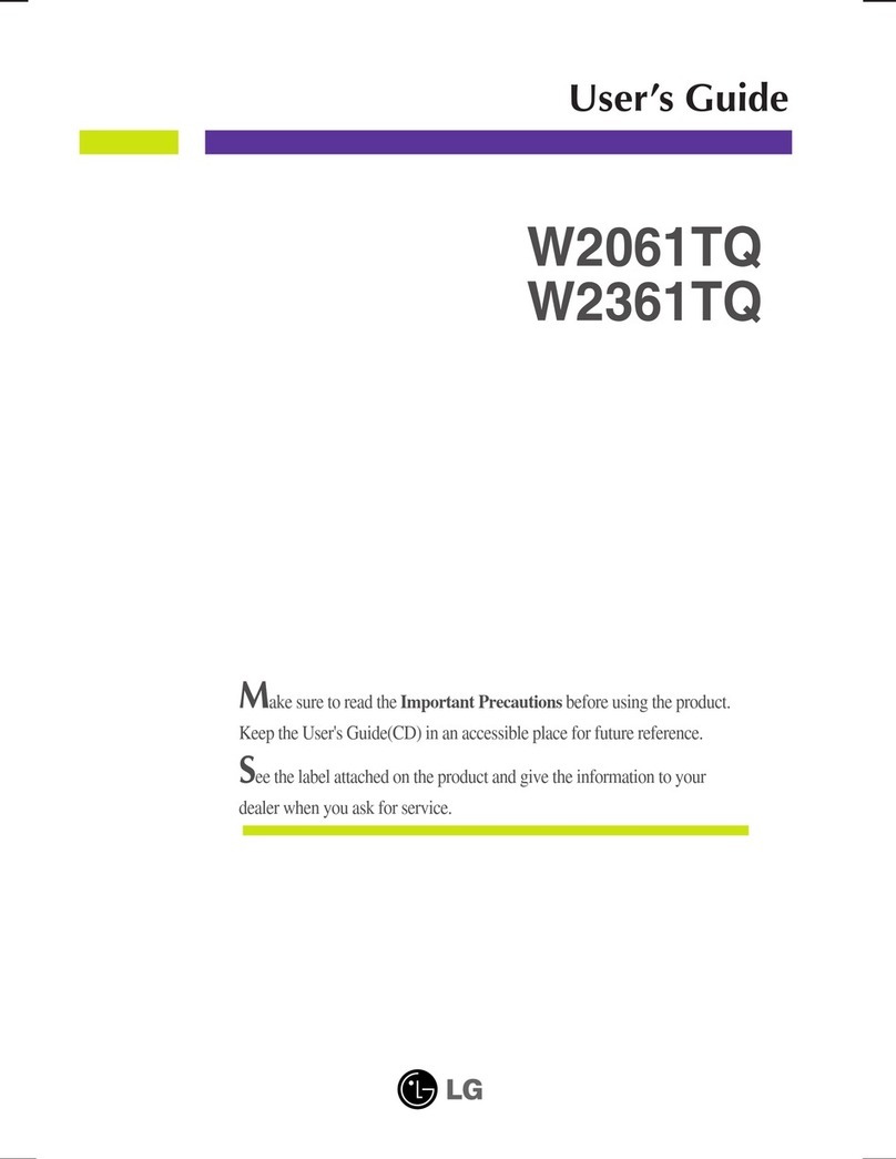 LG W2061TQ-PF -  - 20" LCD Monitor User manual