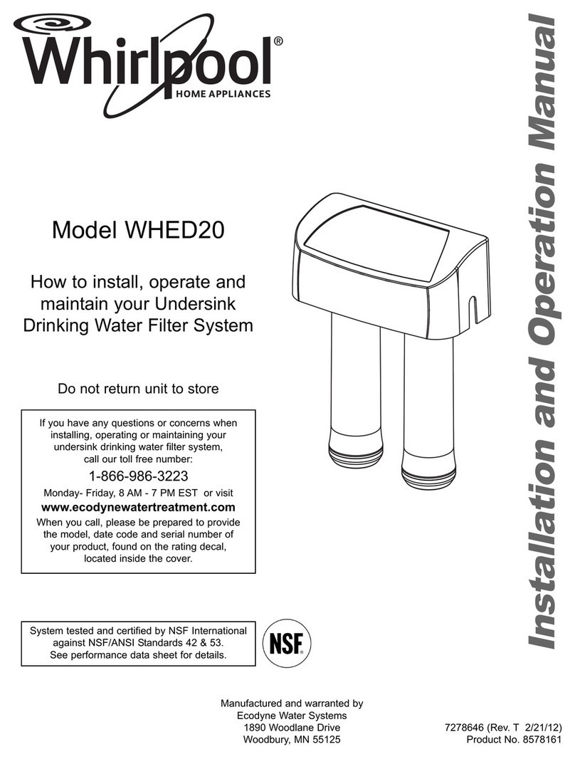 Whirlpool WHED20 User manual