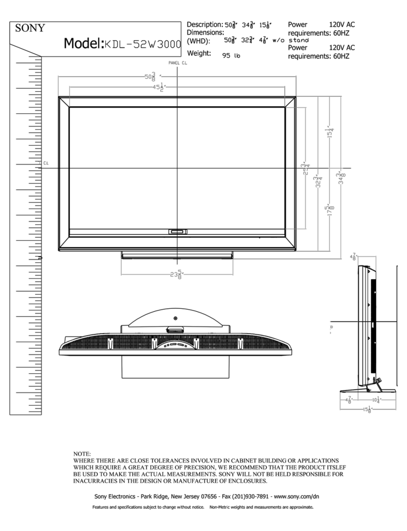 Sony Bravia KDL-52W3000 Guide