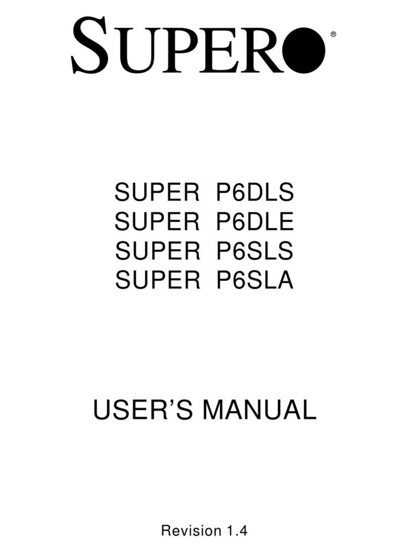 Supermicro SUPER P6DLE user manual
