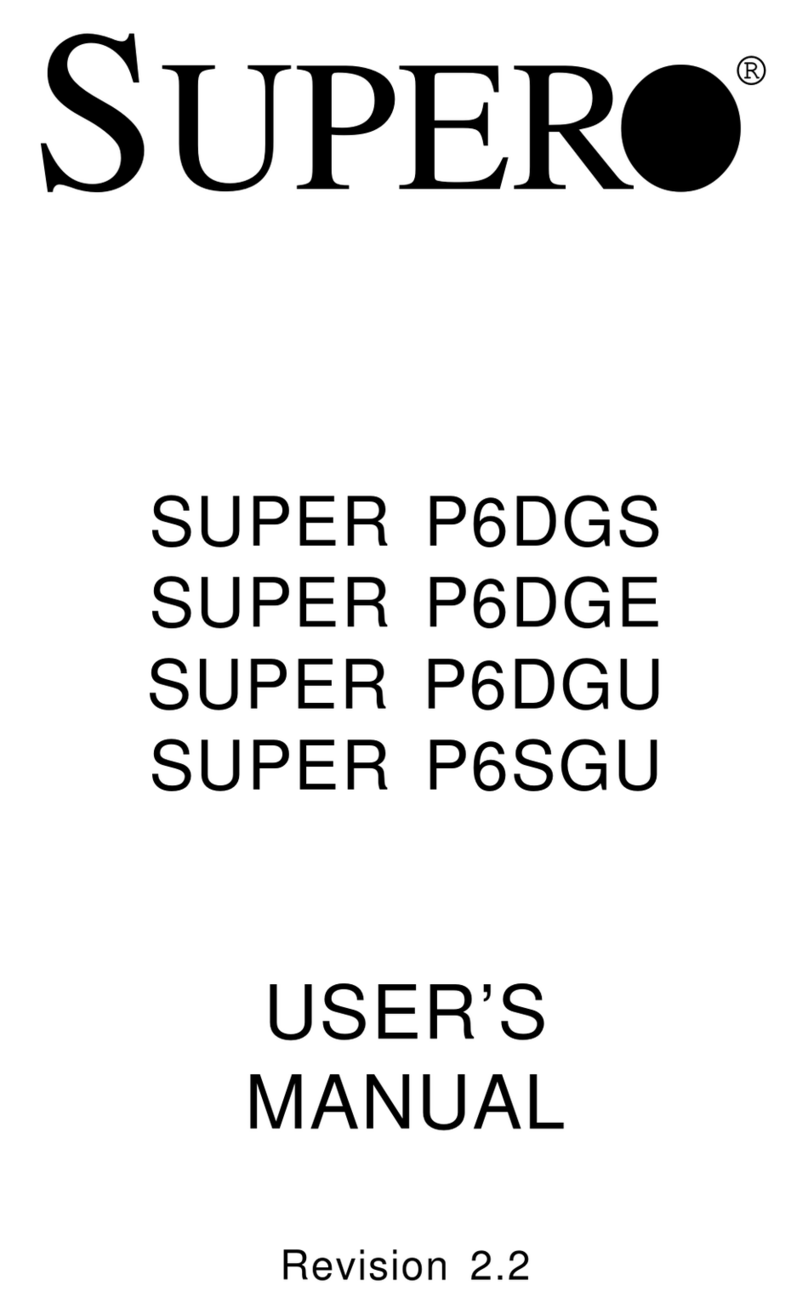 Supermicro SUPER P6DGE user manual
