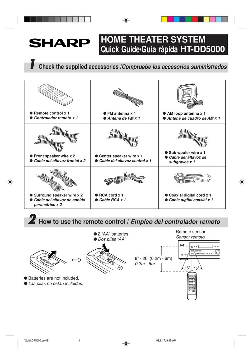 Sharp HT-DD5000 User manual