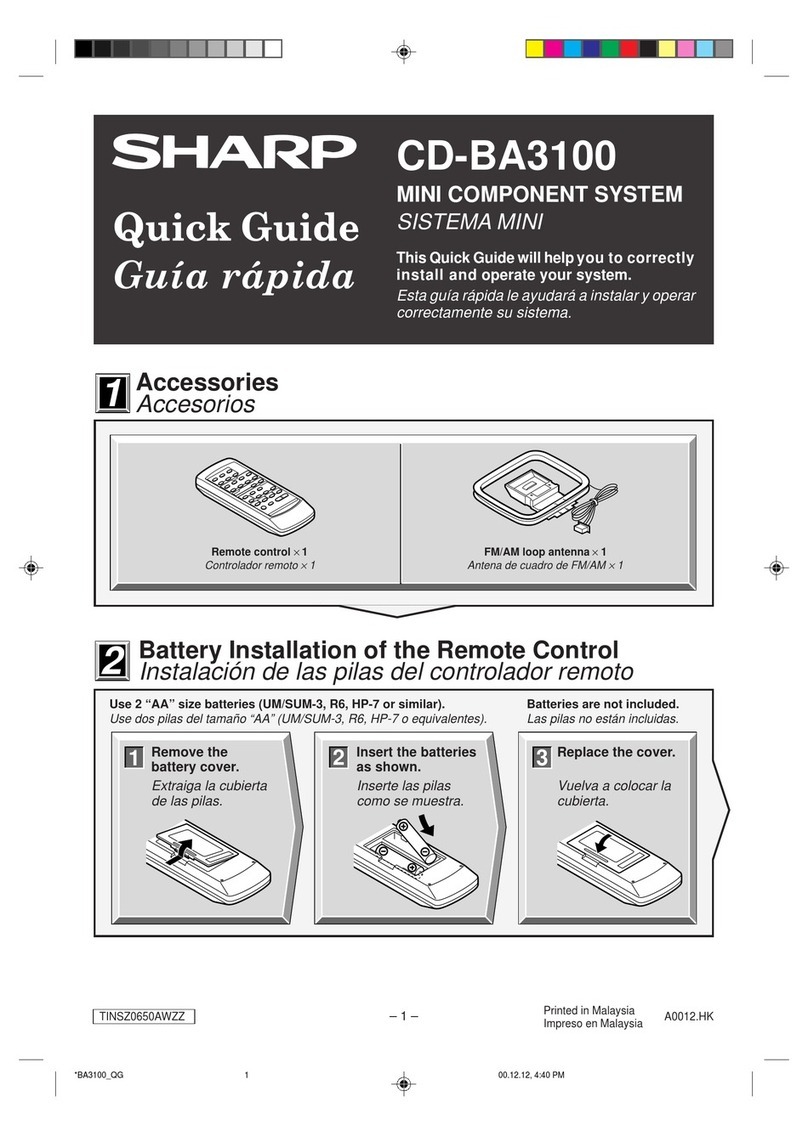 Sharp CD-BA3100 User manual
