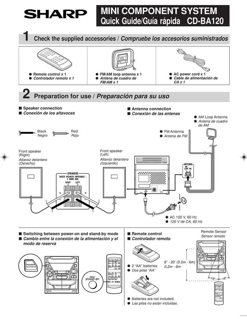 Sharp CD-BA120 quick guide