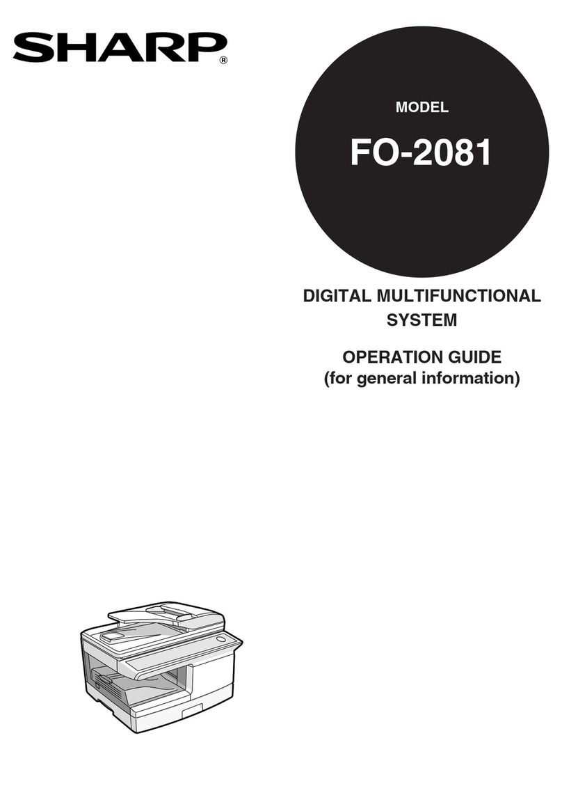 Sharp FO-2081 User manual Sharp FO-2081 User manual
