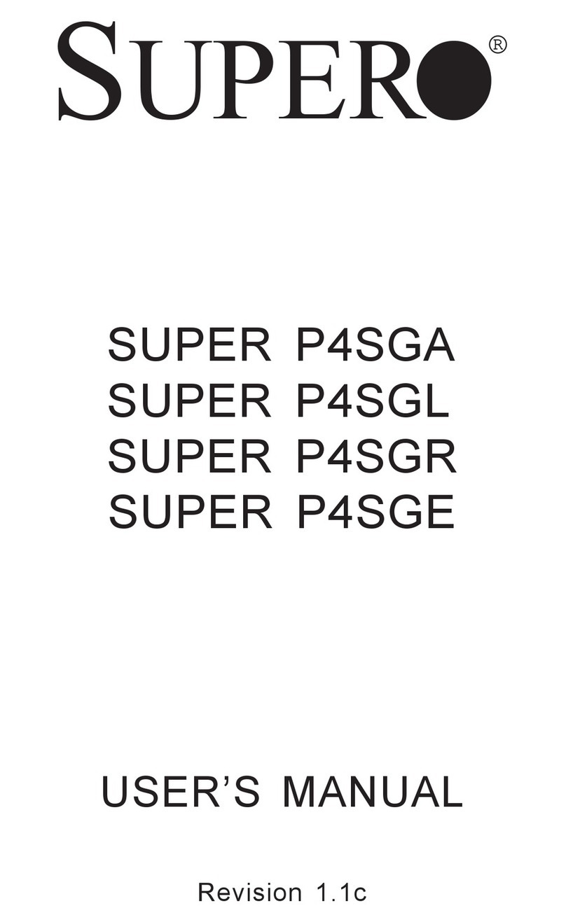 Supero SUPER P4SGA User manual