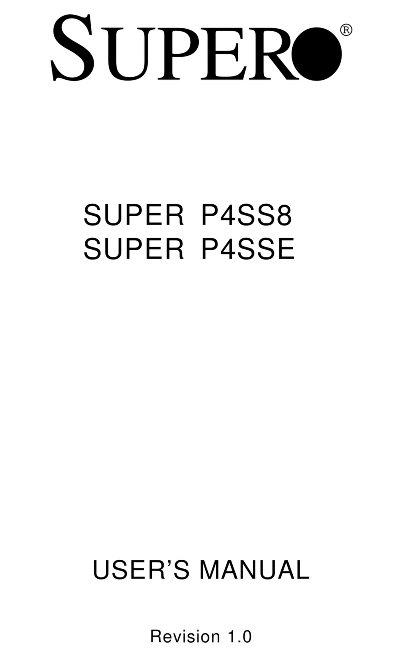 Supermicro SUPER P4SS8 User manual