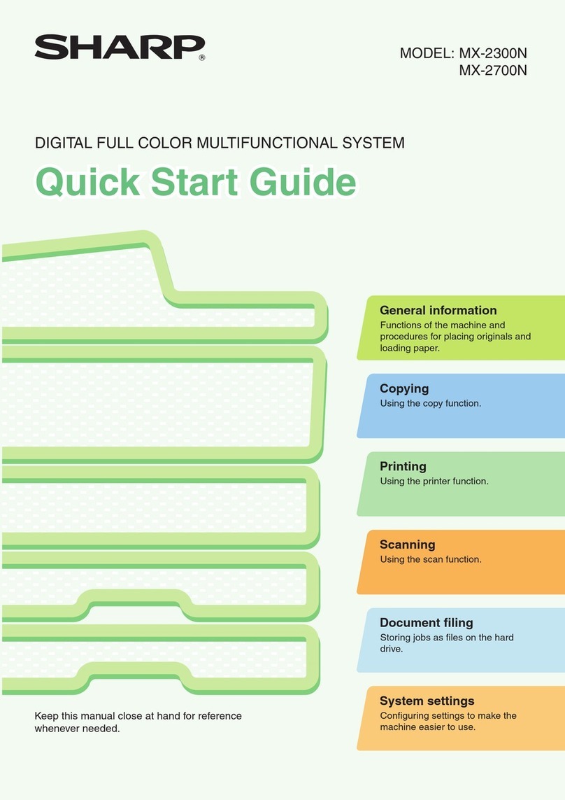 Sharp MX-2700N Guide User manual