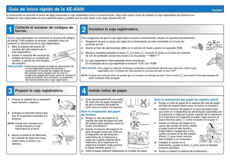 Sharp XE-A506 Parts list manual