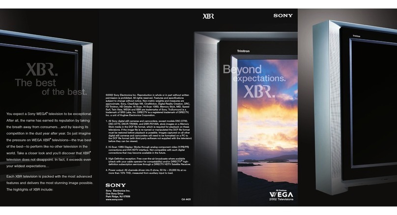 Sony KV-34XBR800 User manual