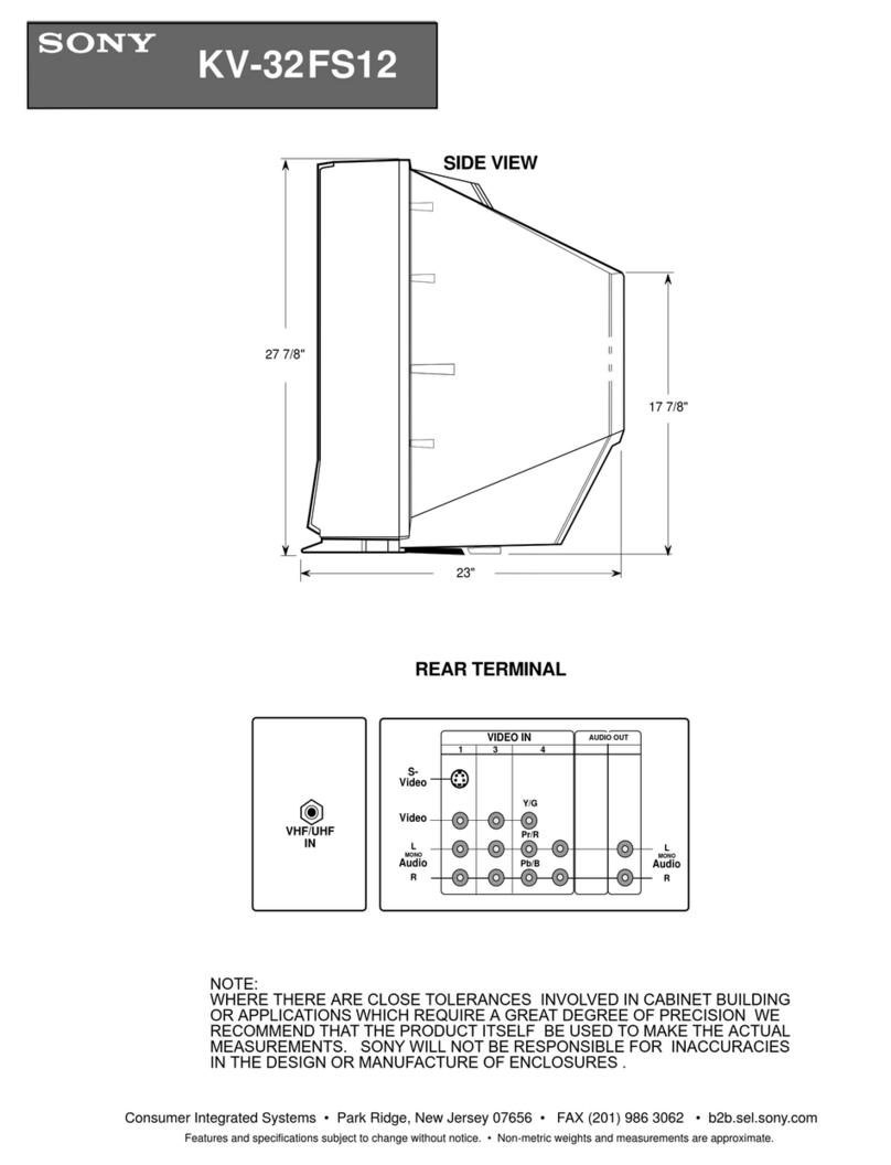 Sony FD Trinitron WEGA KV-32FS12 User manual