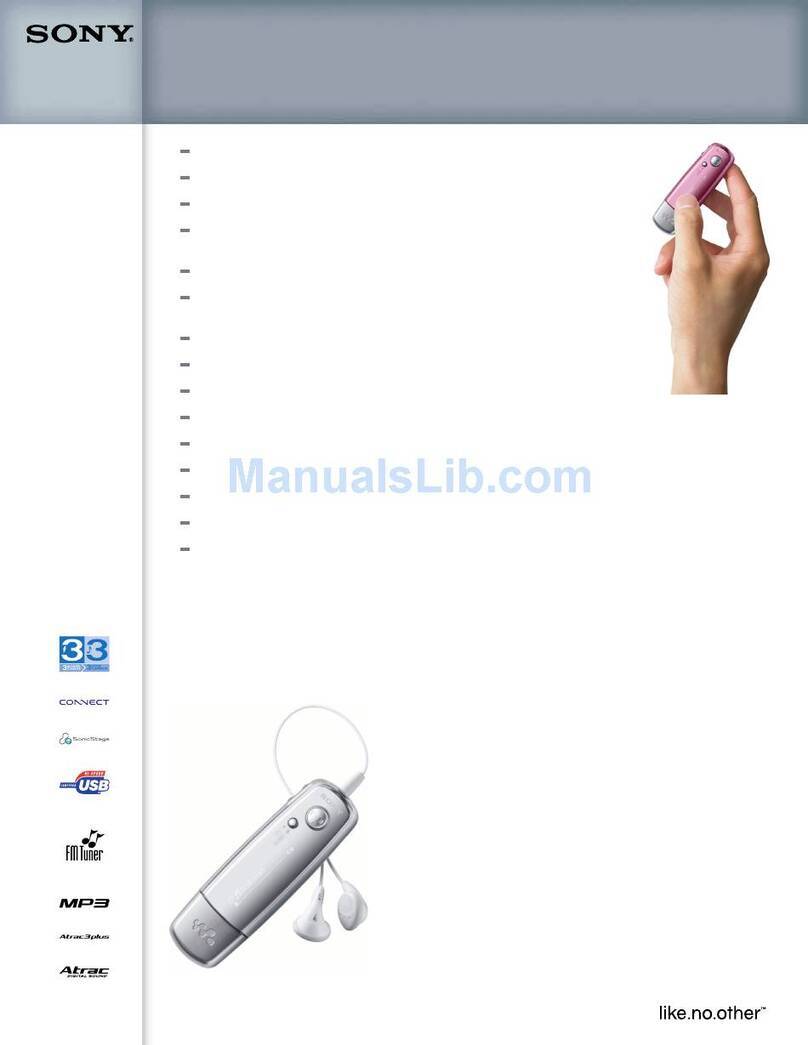 Sony Walkman NW-E003 User manual