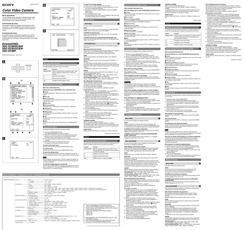 Sony SSC-DC80 Series user guide