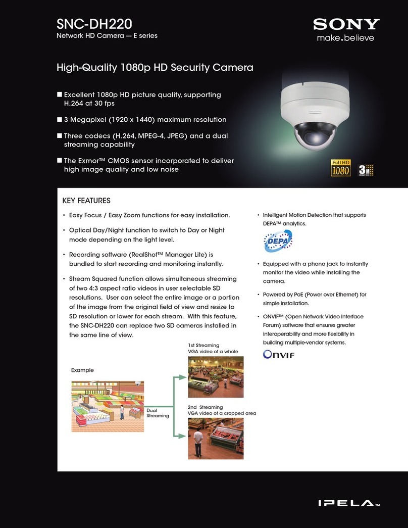 Sony IPELA SNC-DH220 User manual