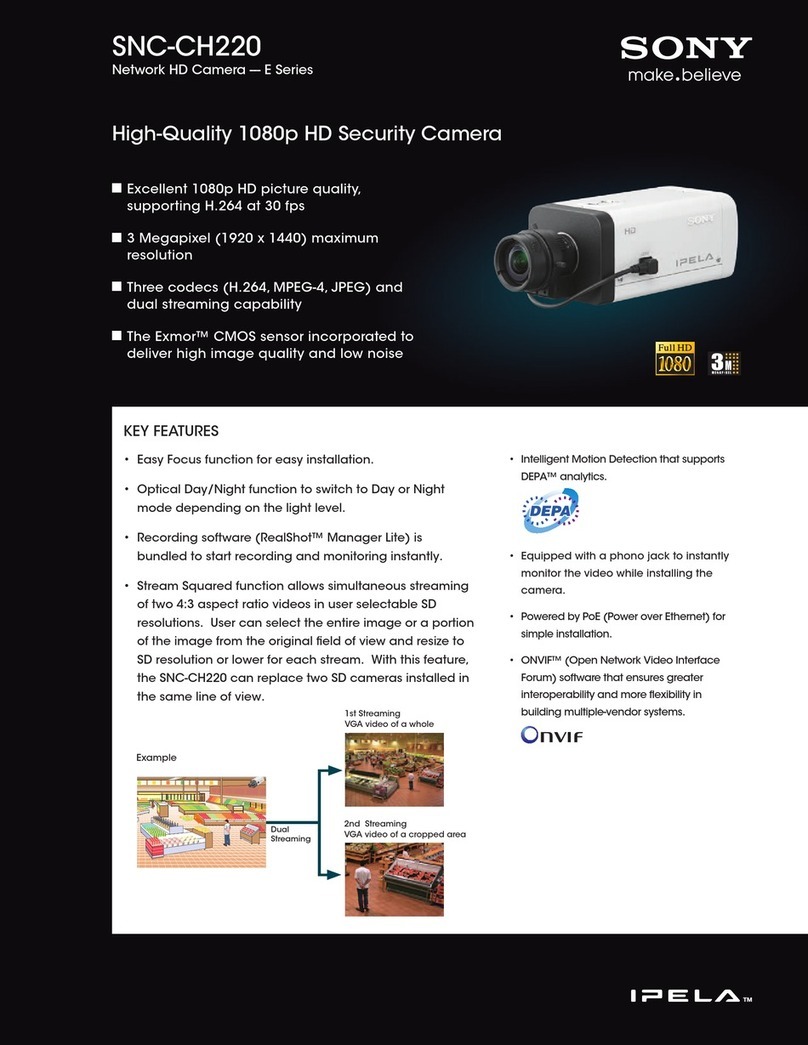 Sony IPELA SNC-CH220 User manual