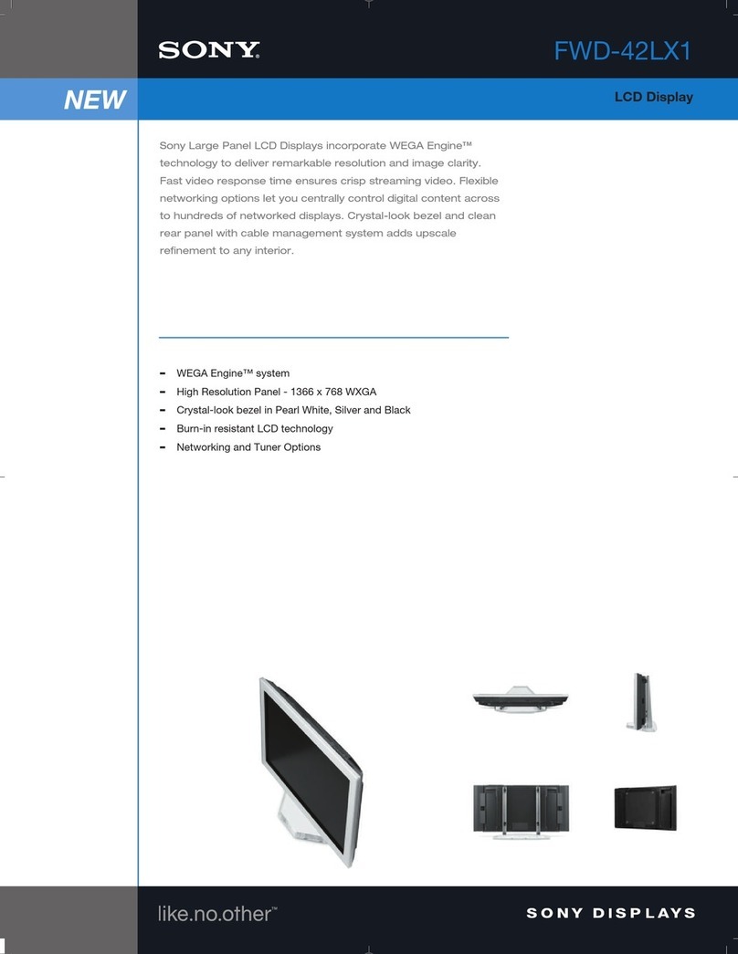 Sony FWD-42LX1 User manual