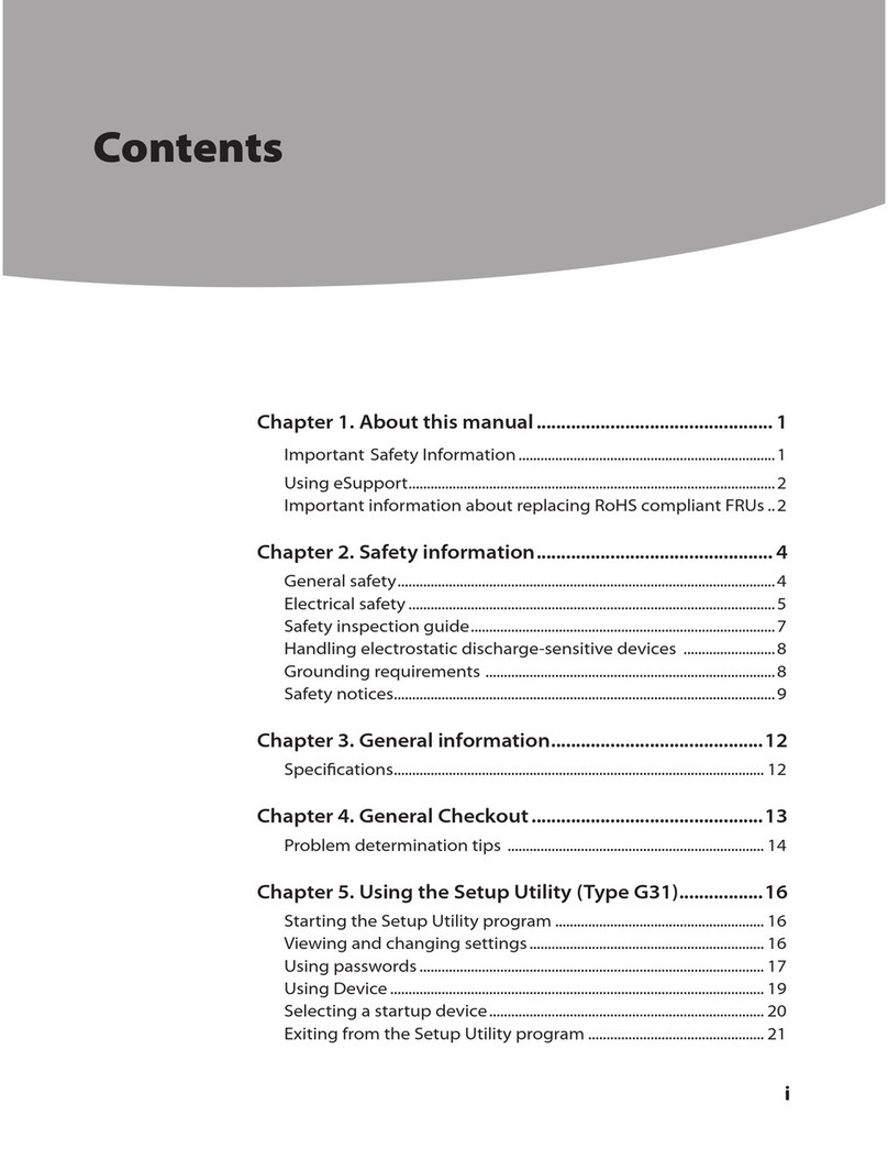 Lenovo 3000 H220 Owner's manual