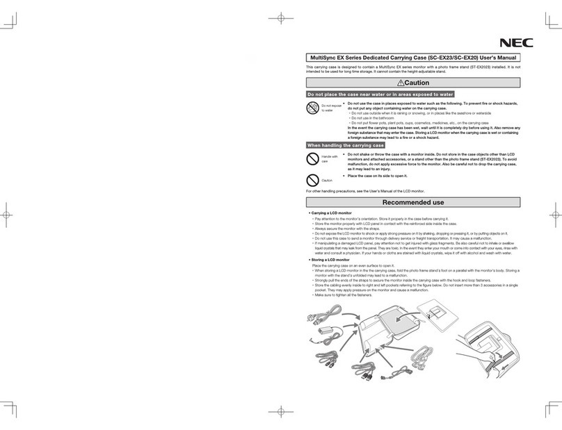 NEC MultiSync SC-EX23 User manual