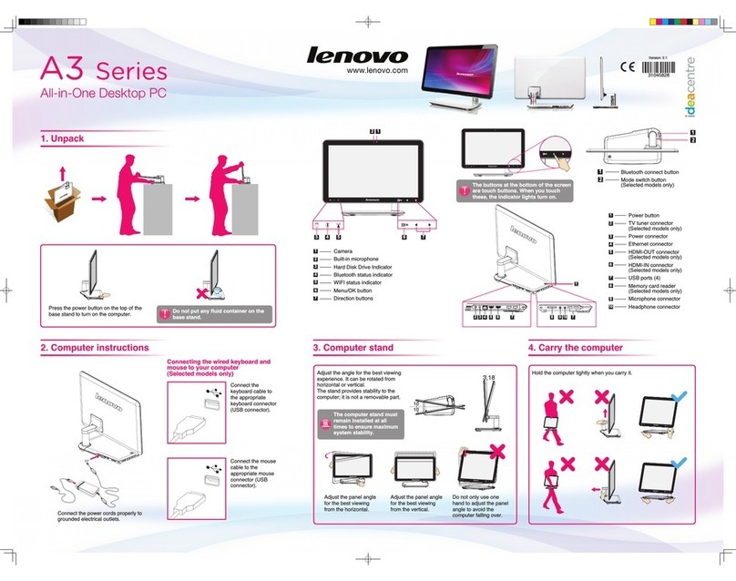 Lenovo IdeaCentre A320  Guide User manual
