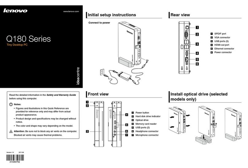 Lenovo IdeaCentre Q180  Guide Manual