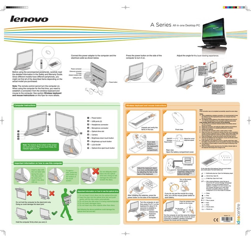 Lenovo IdeaCentre A600 User manual