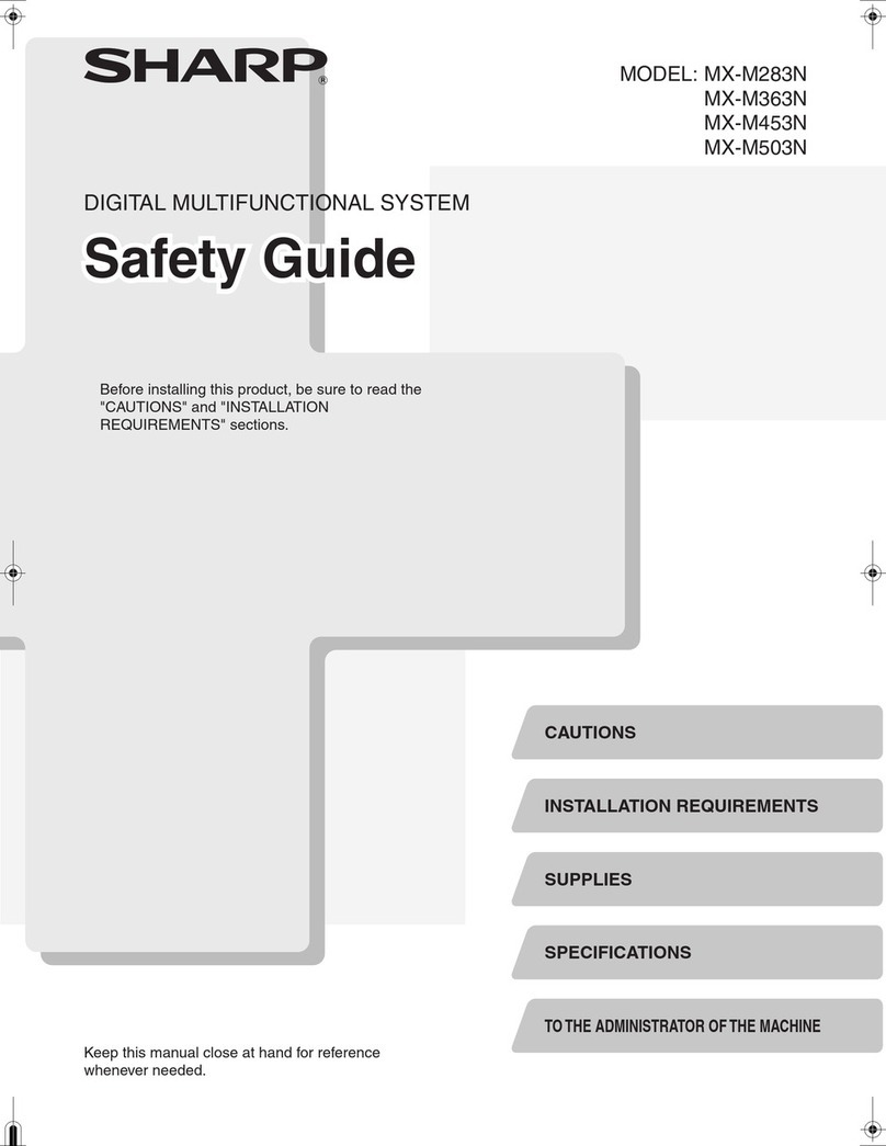Sharp MX-M503 Installation and operating manual Sharp MX-M503 Installation and operating manual