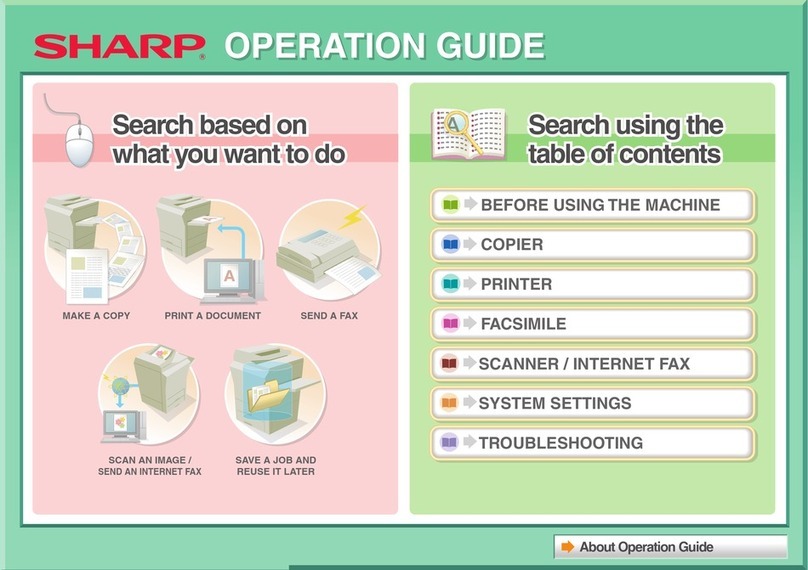 Sharp DX-C310 Operation Operation guide