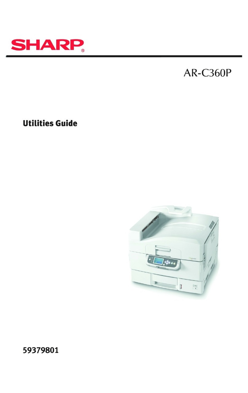 Sharp AR-C360P Utility guide