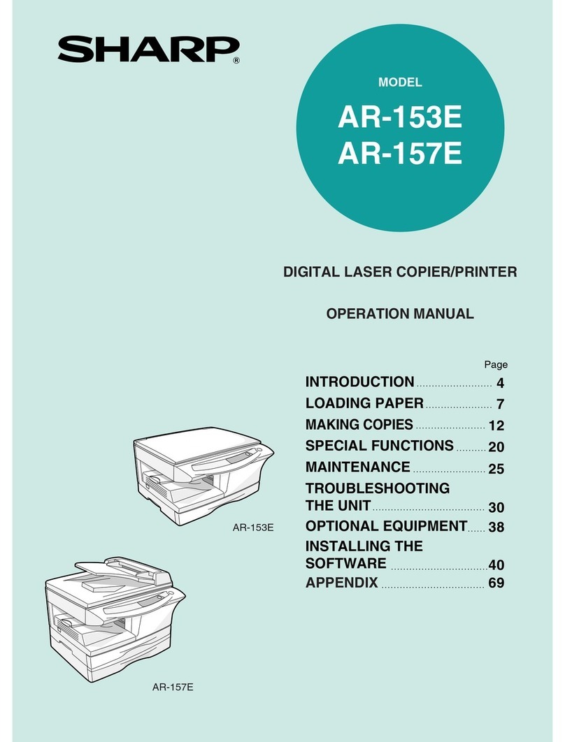 Sharp AR-153E N User manual