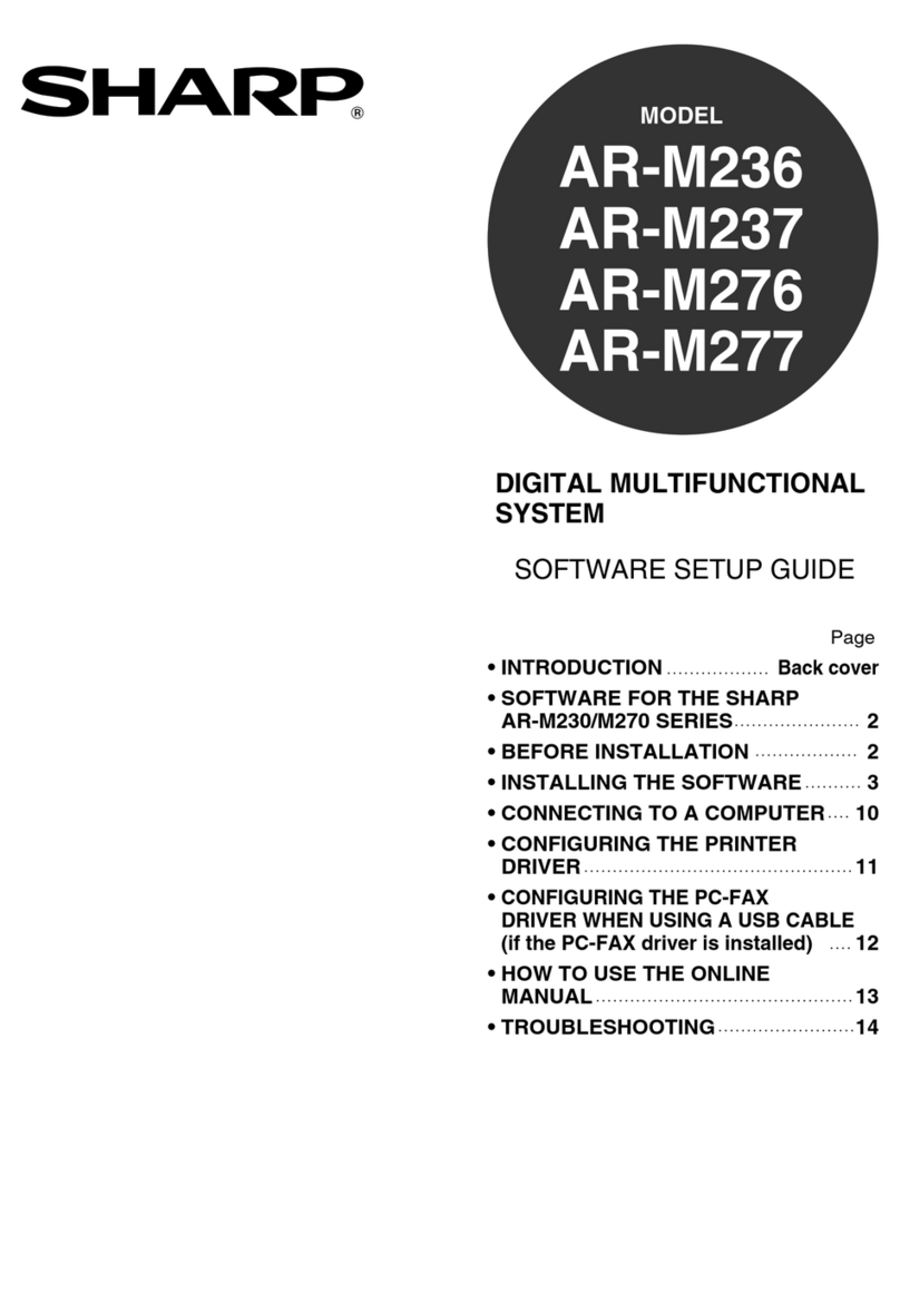 Sharp AR-M237 IMAGERs User manual Sharp AR-M237 IMAGERs User manual