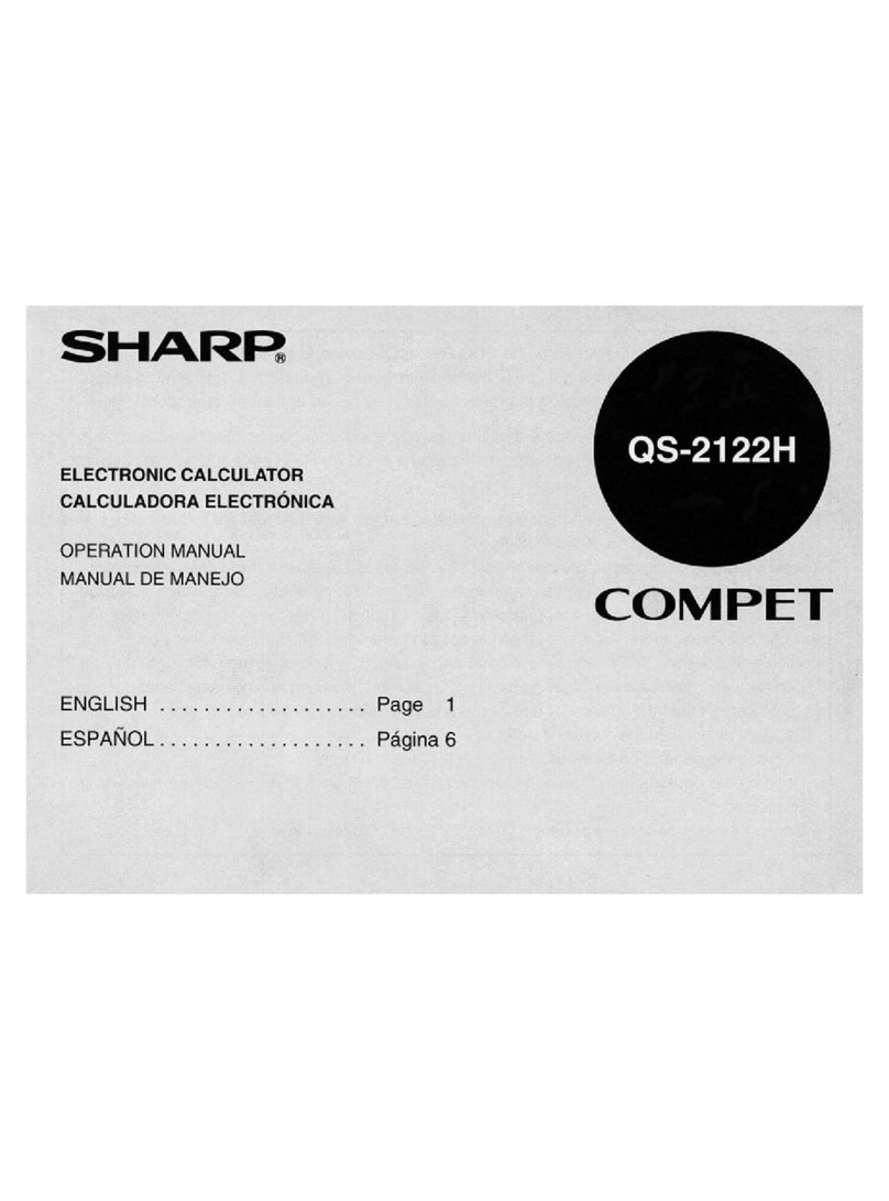 Sharp COMPET QS-2122H User manual
