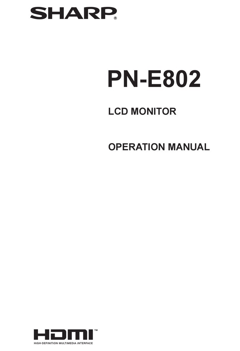 Sharp PN-E802 Professional User manual