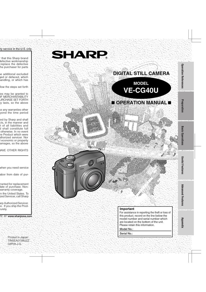 Sharp VE-CG40U Operation manual