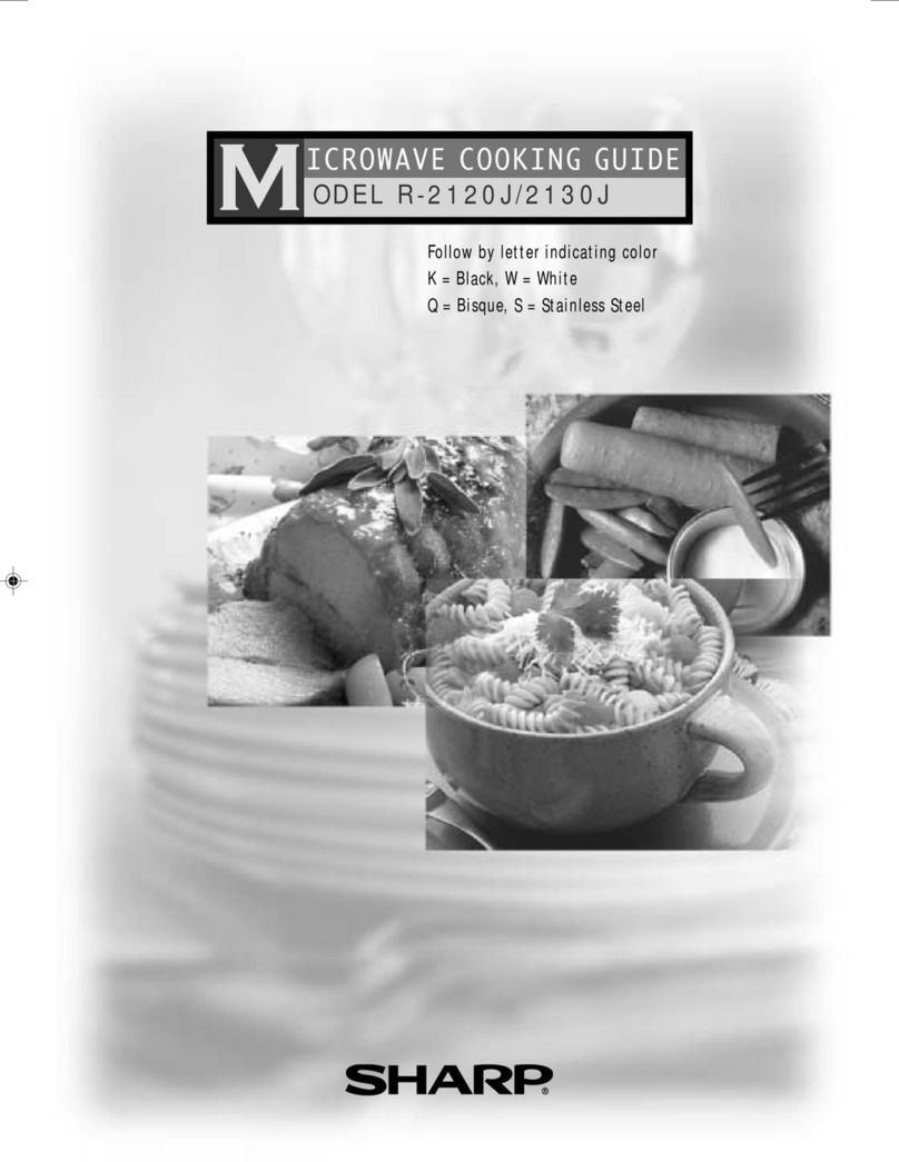 Sharp R-2130 Use and care manual
