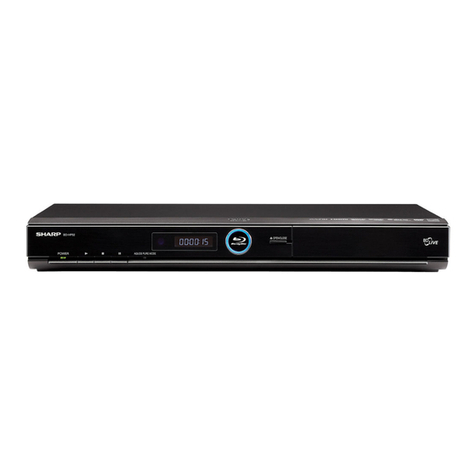 Sharp BD HP52U - AQUOS 1080P Blu-ray Disc Player Operation manual
