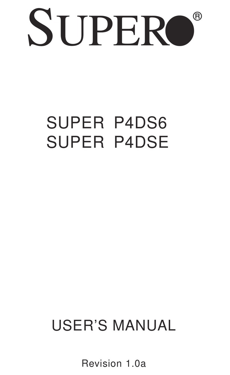 Supero SUPER P4DSE User manual