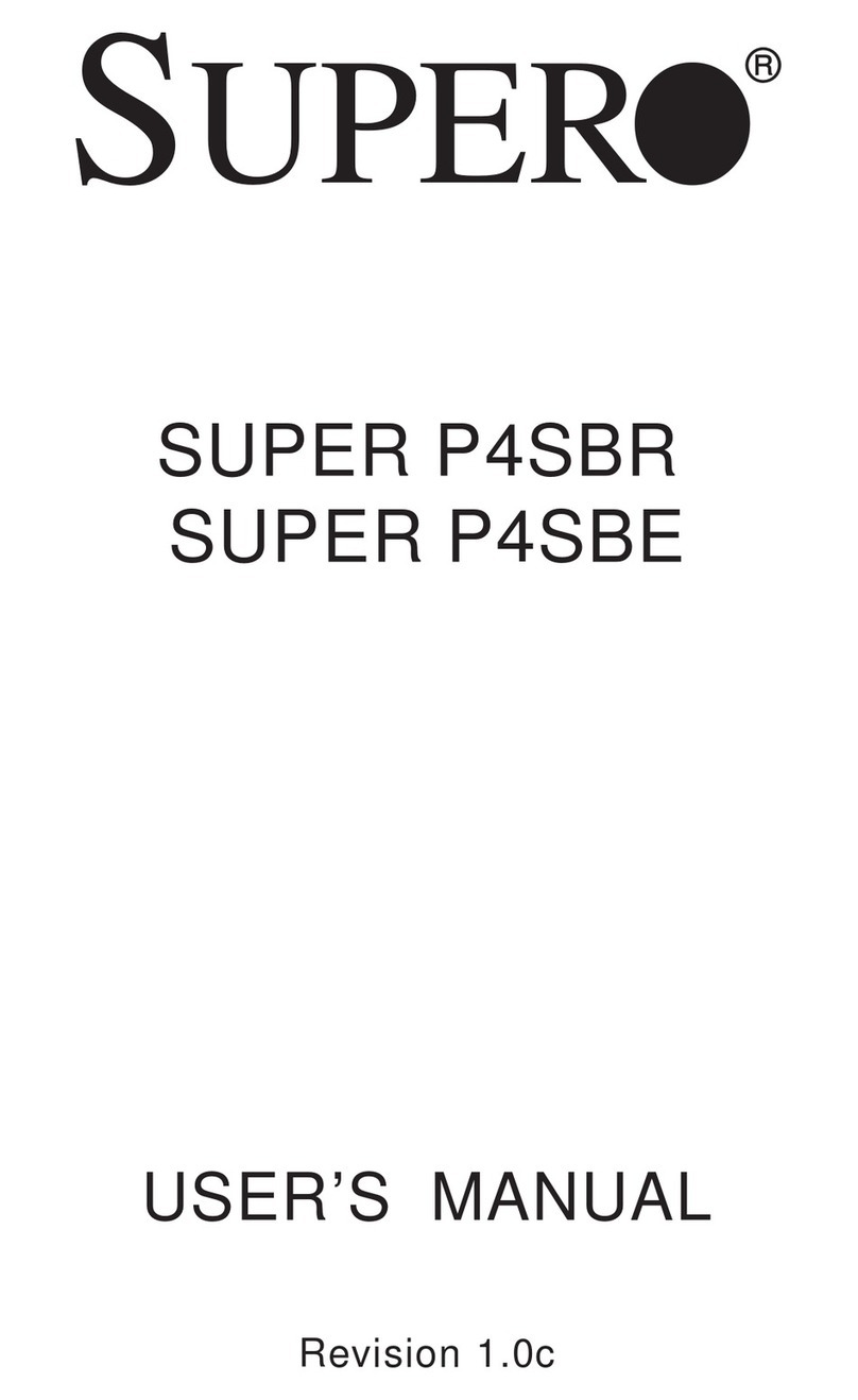 Supero SUPER P4SBE User manual