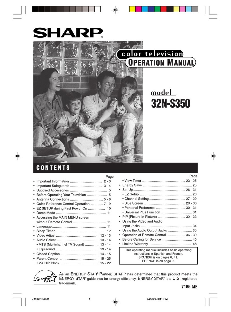 Sharp 32NS350 operating manual