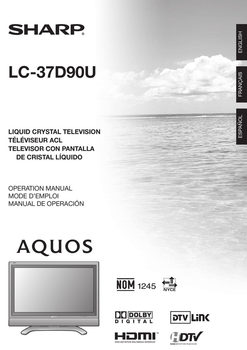 Sharp Aquos LC-37D90U User manual