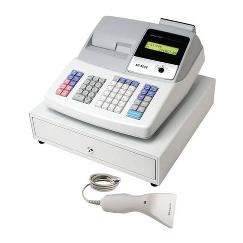 Sharp XE-A505 - Cash Register, Thermal Printing User manual Sharp XE-A505 - Cash Register, Thermal Printing User manual