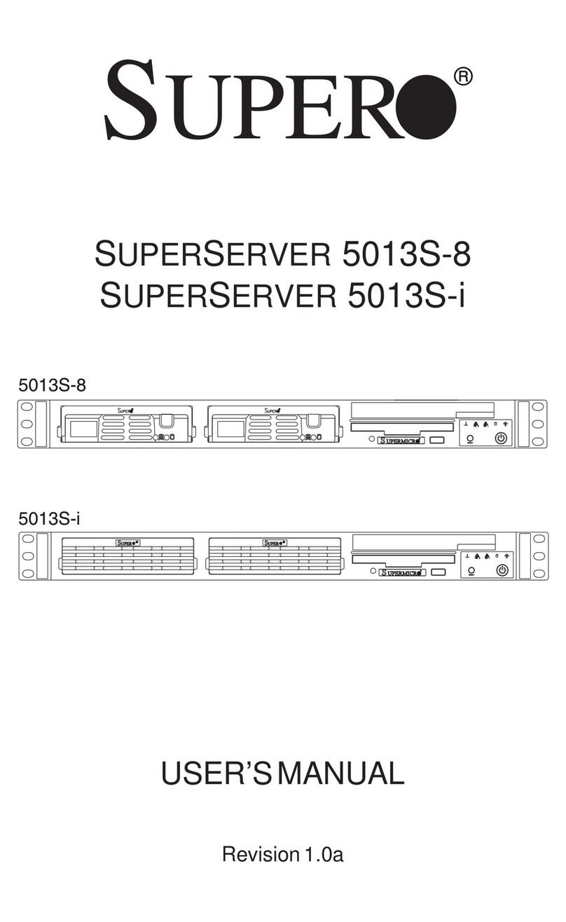 Supero SuperServer 5013S-8 user manual