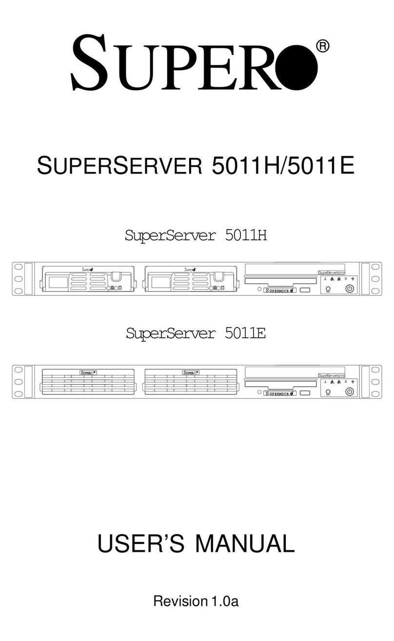 Supero SuperServer 5011H user manual