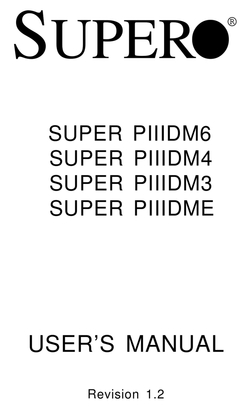 Supero SUPER PIIIDM3 User manual