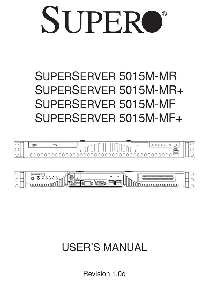 Supero SUPERSERVER 5015M-MF User manual Supero SUPERSERVER 5015M-MF User manual