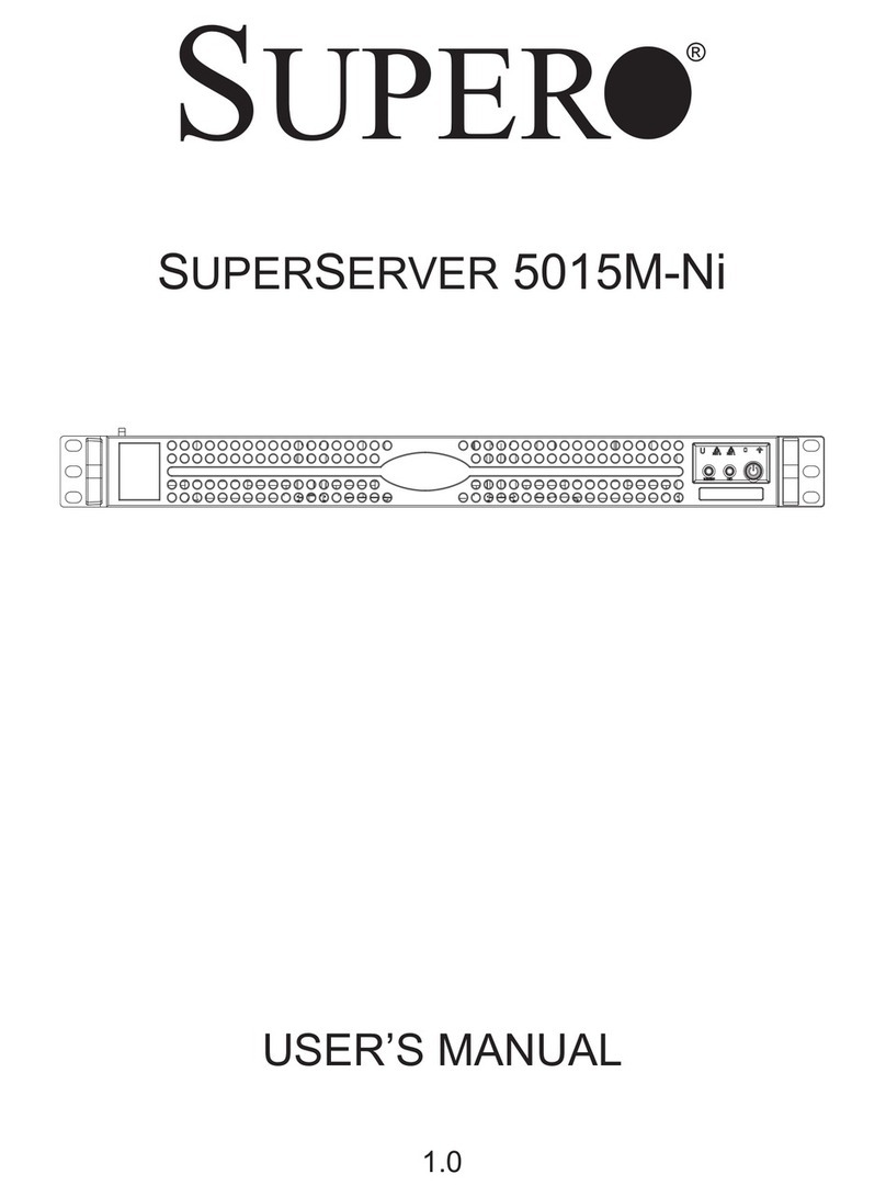 Supero SuperServer 5015M-Ni User manual