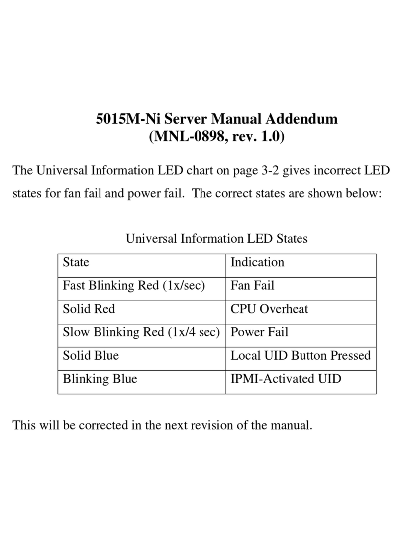 Supermicro 5015M-Ni Installation and operating instructions