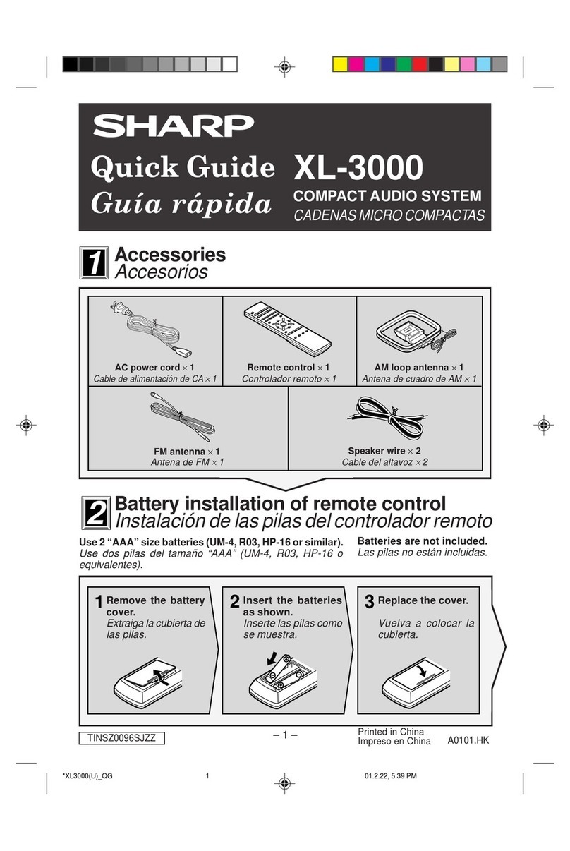 Sharp XL-3000 User manual Sharp XL-3000 User manual