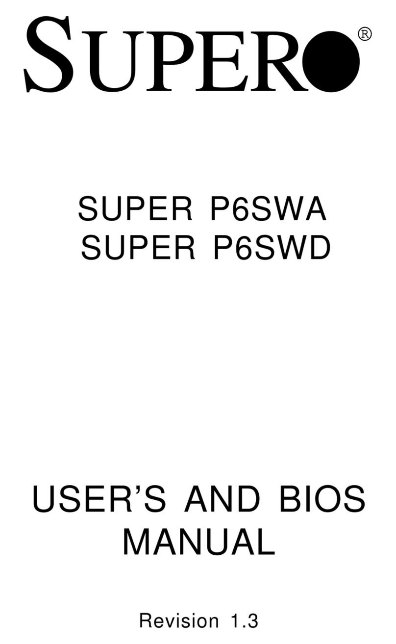 Supero SUPER P6SWD User manual