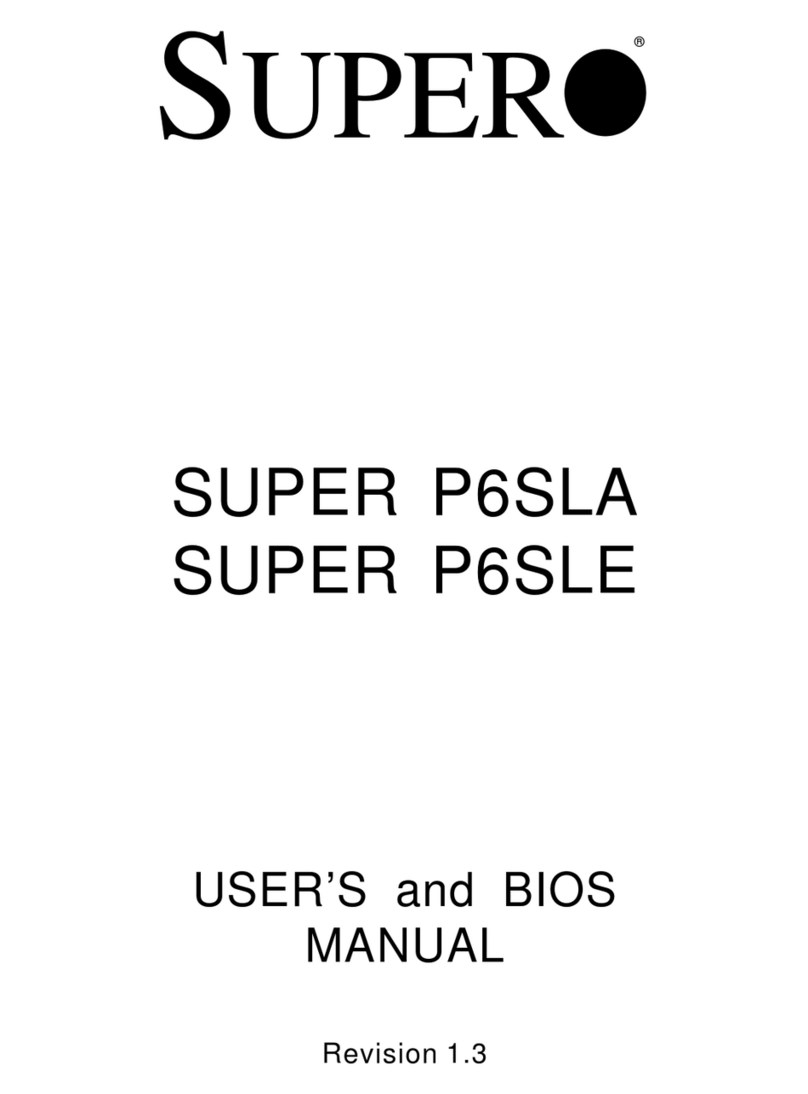 Supero SUPER P6SLE User manual